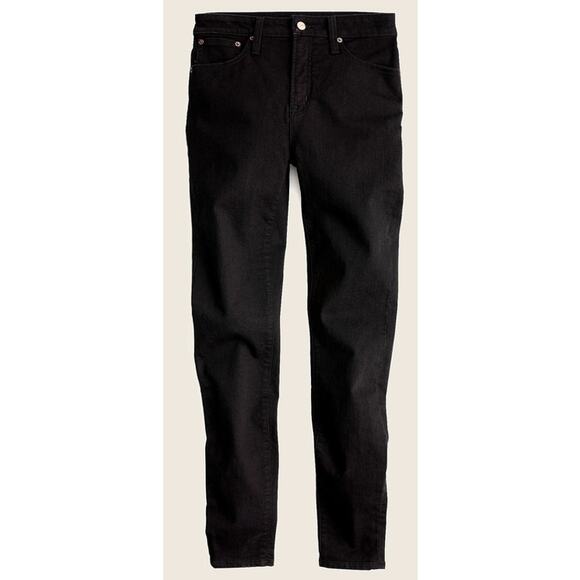 J Crew Curvy Toothpick Jean True Black Plus Size High Rise Jeans 37/24 NEW - Picture 1 of 8